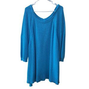 Lane Bryant Blue Towel-Like Top Size 26-28